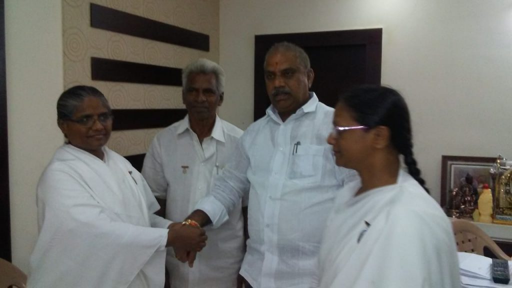Sisters Tying Rakhi to Officials of different Departments