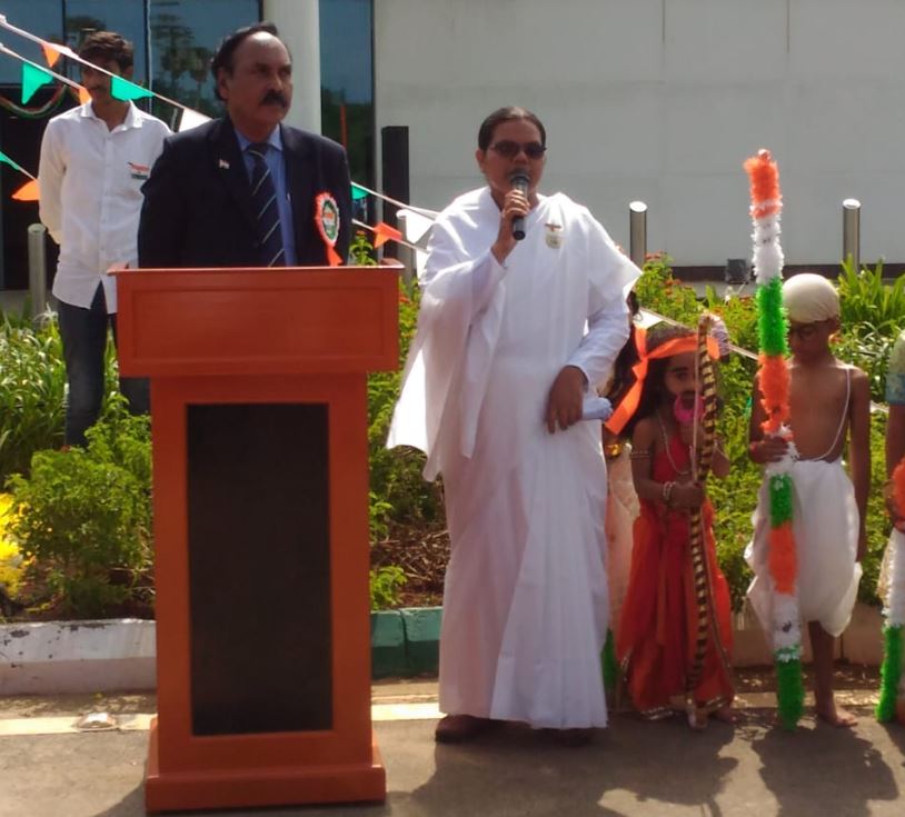 Raksha Bhandhan and Independence day celebrations @ Gannavaram Airport